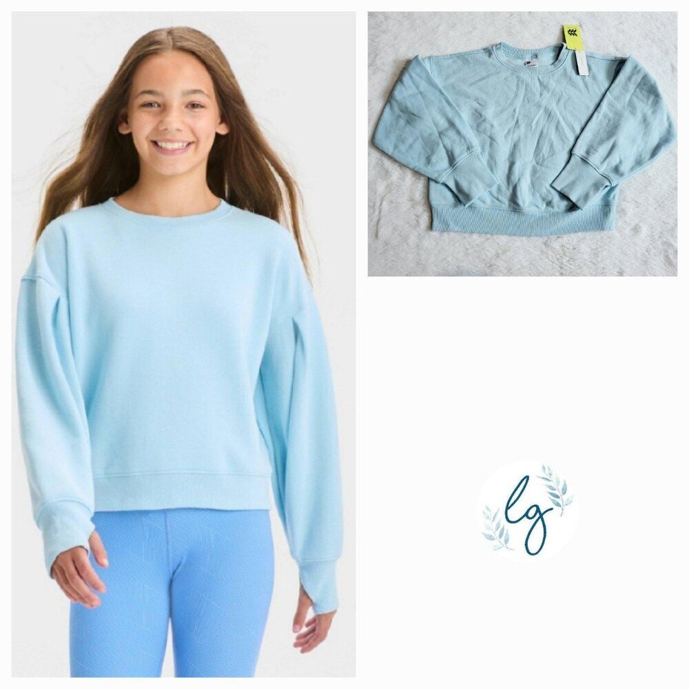All In Motion Girls' Fleece Pullover Sweatshirt (small) 4KIDG-L - Picture 1 of 4